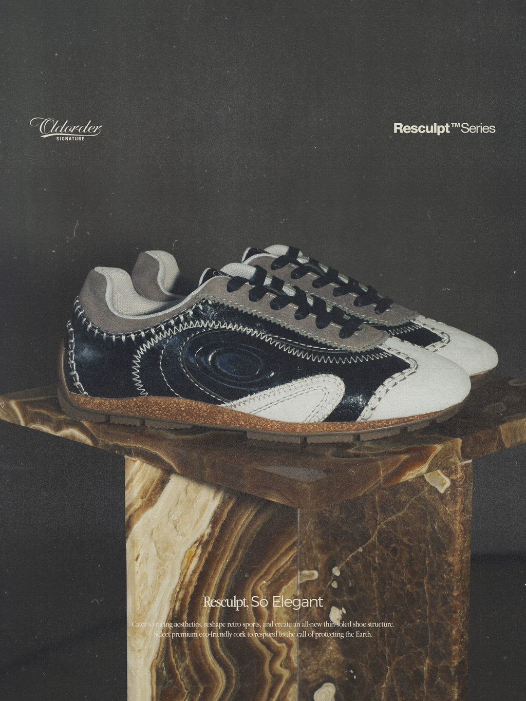 OLD ORDER Suede Lace-Up Trainer
