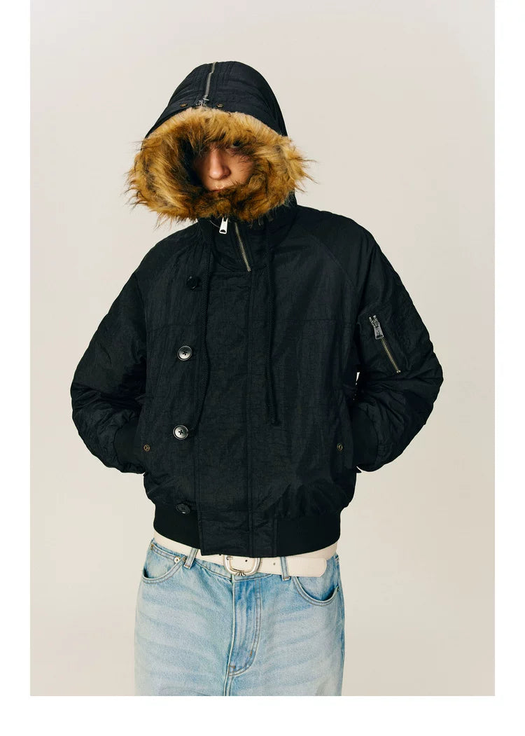 NONRADICAL (NR) Vintage Parker Hooded (Three Wearing Forms) Padded Jacket Jacket Men