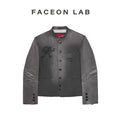 FACEON LAB x White Paper Band Washed Embroidered Jacket