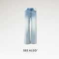SEE ALSO Blue Denim King Wide-Leg High-Waist Straight-Leg Jeans