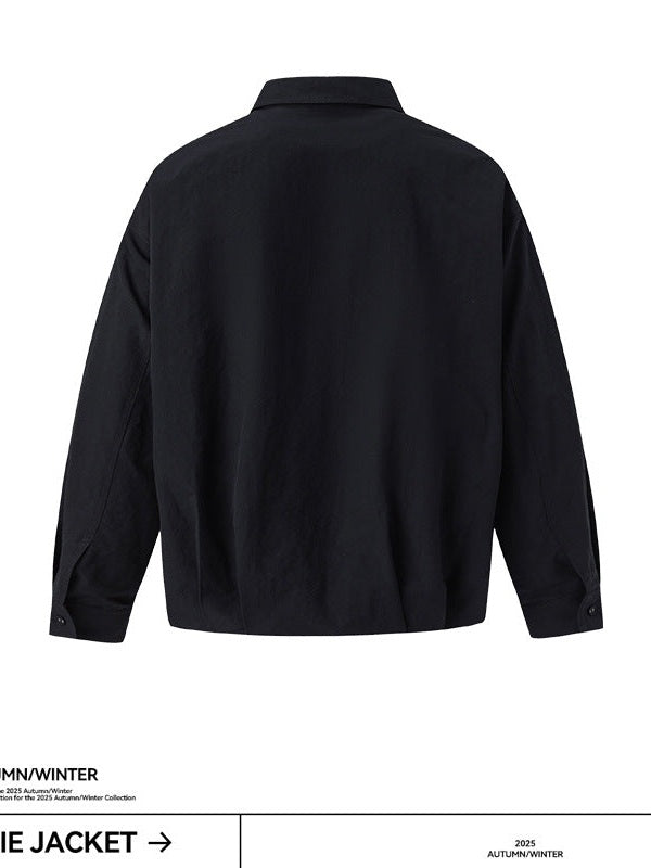 UNF Three-dimensional Pleated Loose Long-sleeved Shirt Jacket