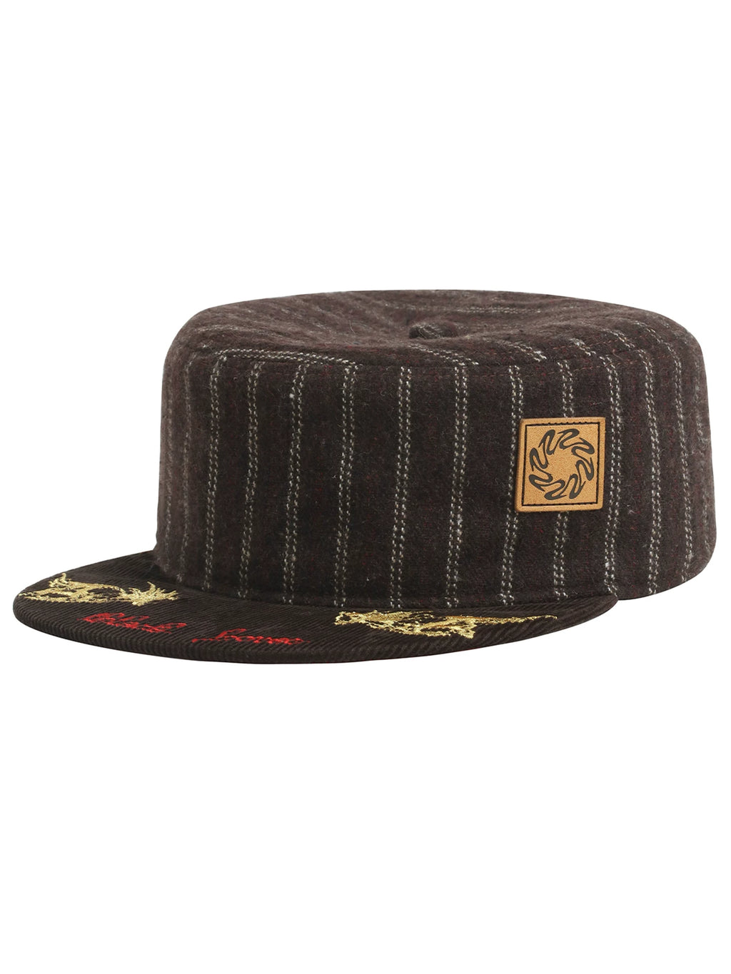 OPENFLY Corduroy Embroidered Striped Flat-Brim Baseball Cap