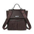 JANDRESS Suede Patchwork -in- Crossbody Backpack