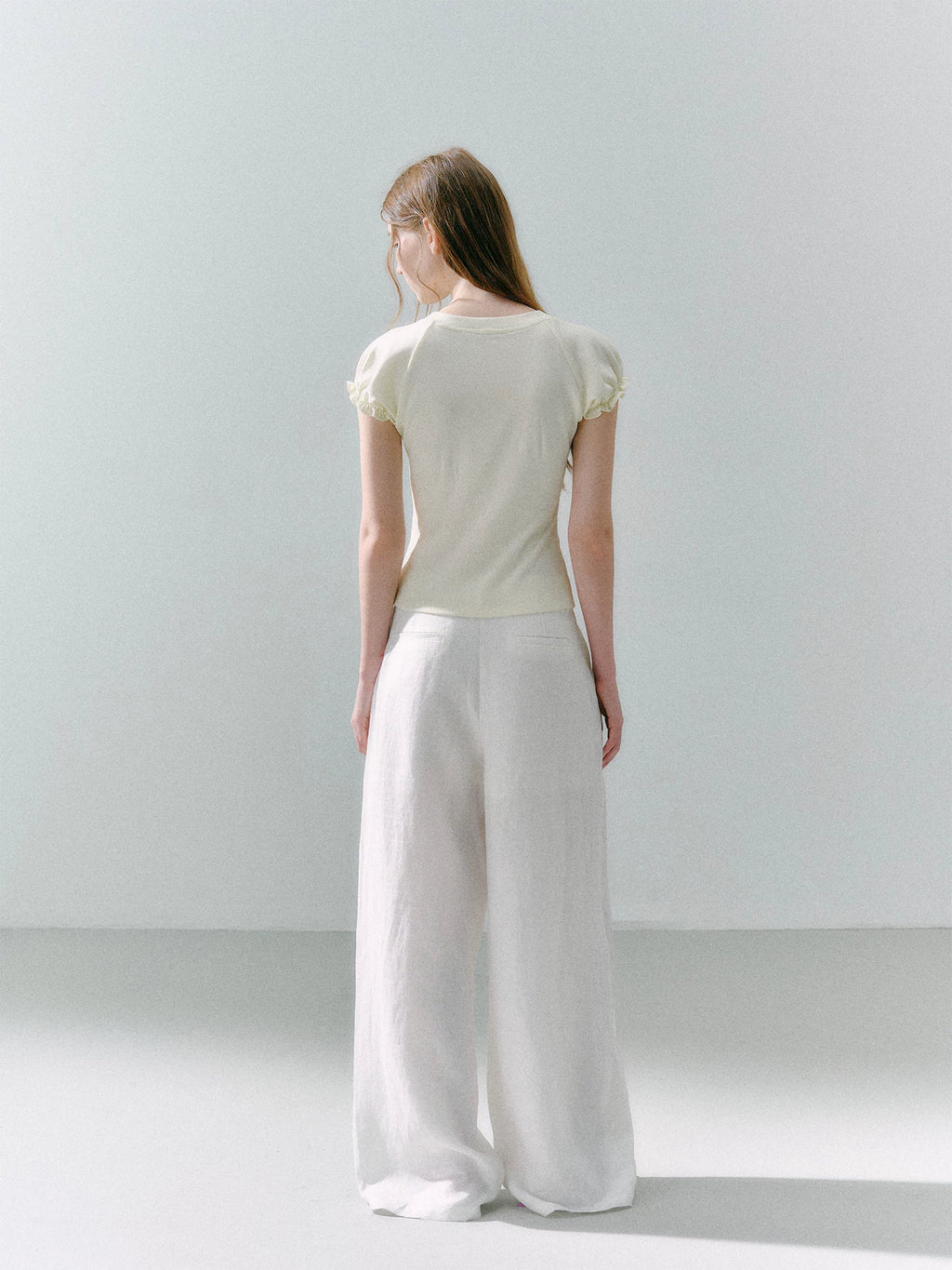 LOST FOREST 100% Linen Breathable Wide-Leg Trousers
