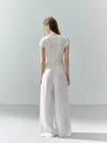 LOST FOREST 100% Linen Breathable Wide-Leg Trousers