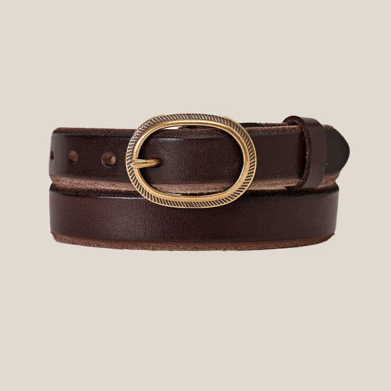 CULTUM Leather Vintage Pin Buckle Belt
