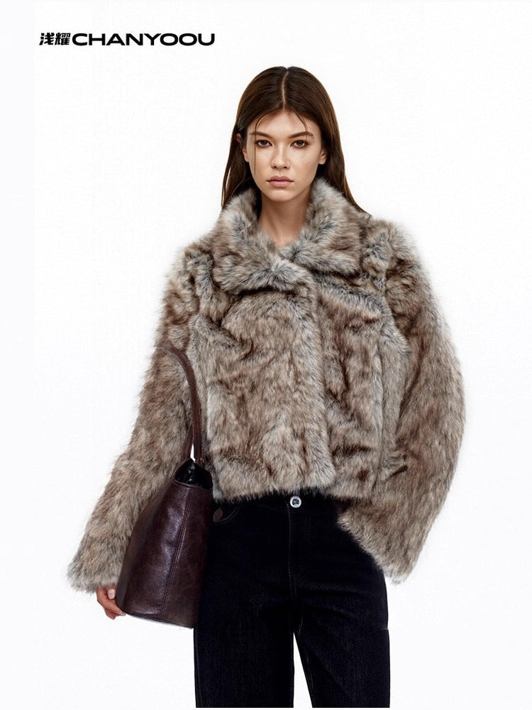 CHANYOOU Retro Plush Short Jacket