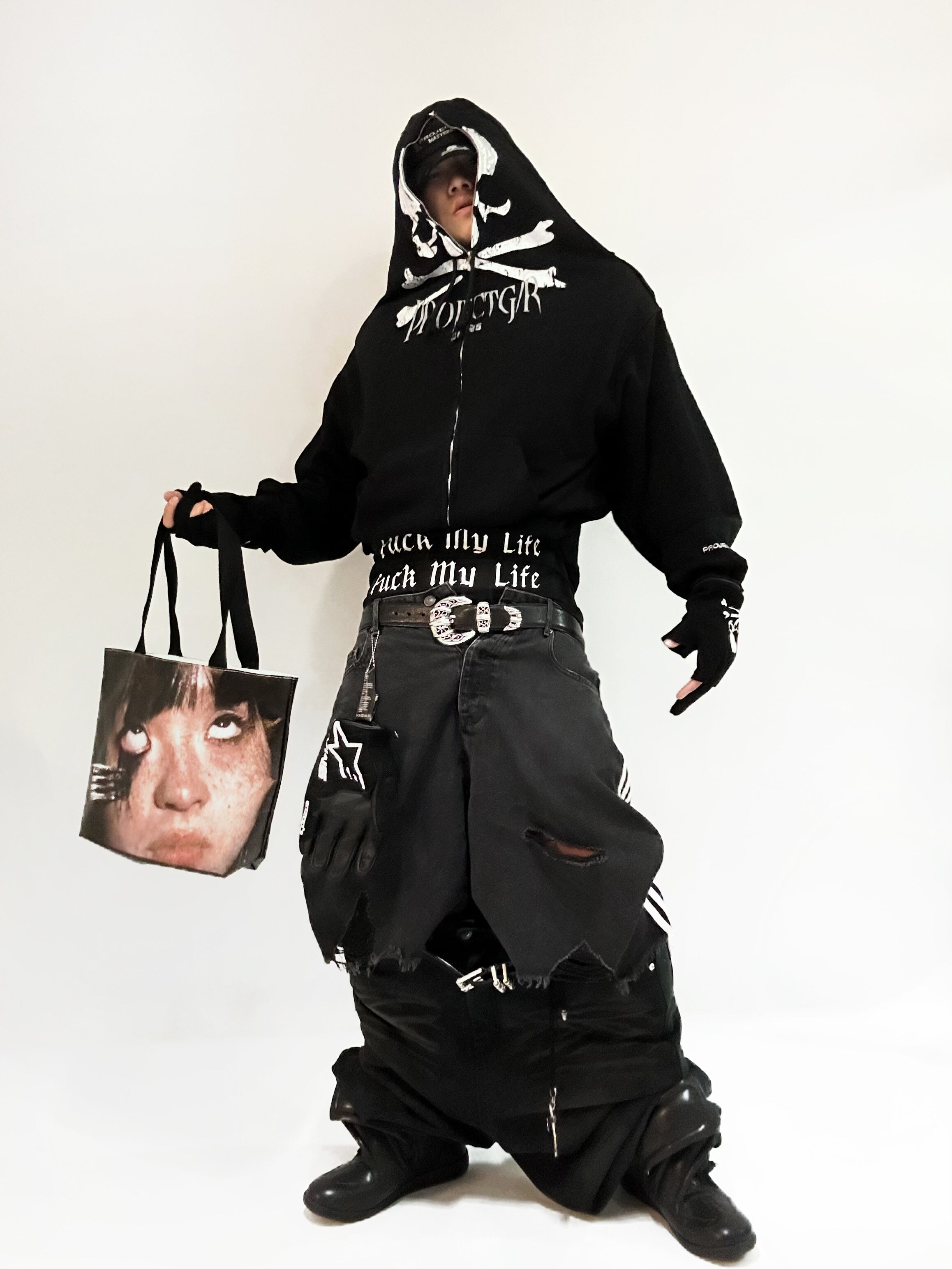 EREBUS Portrait Printed Waterproof Tote Bag