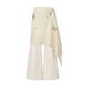 AnnoMundi Embroidered Wrap Wide-Leg Trousers