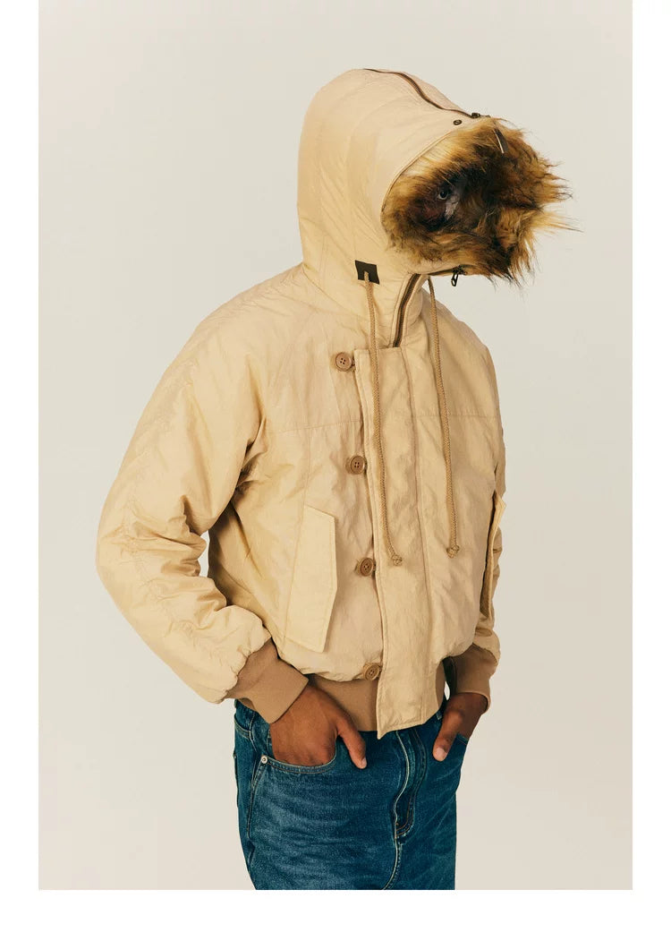 NONRADICAL (NR) Vintage Parker Hooded (Three Wearing Forms) Padded Jacket Jacket Men