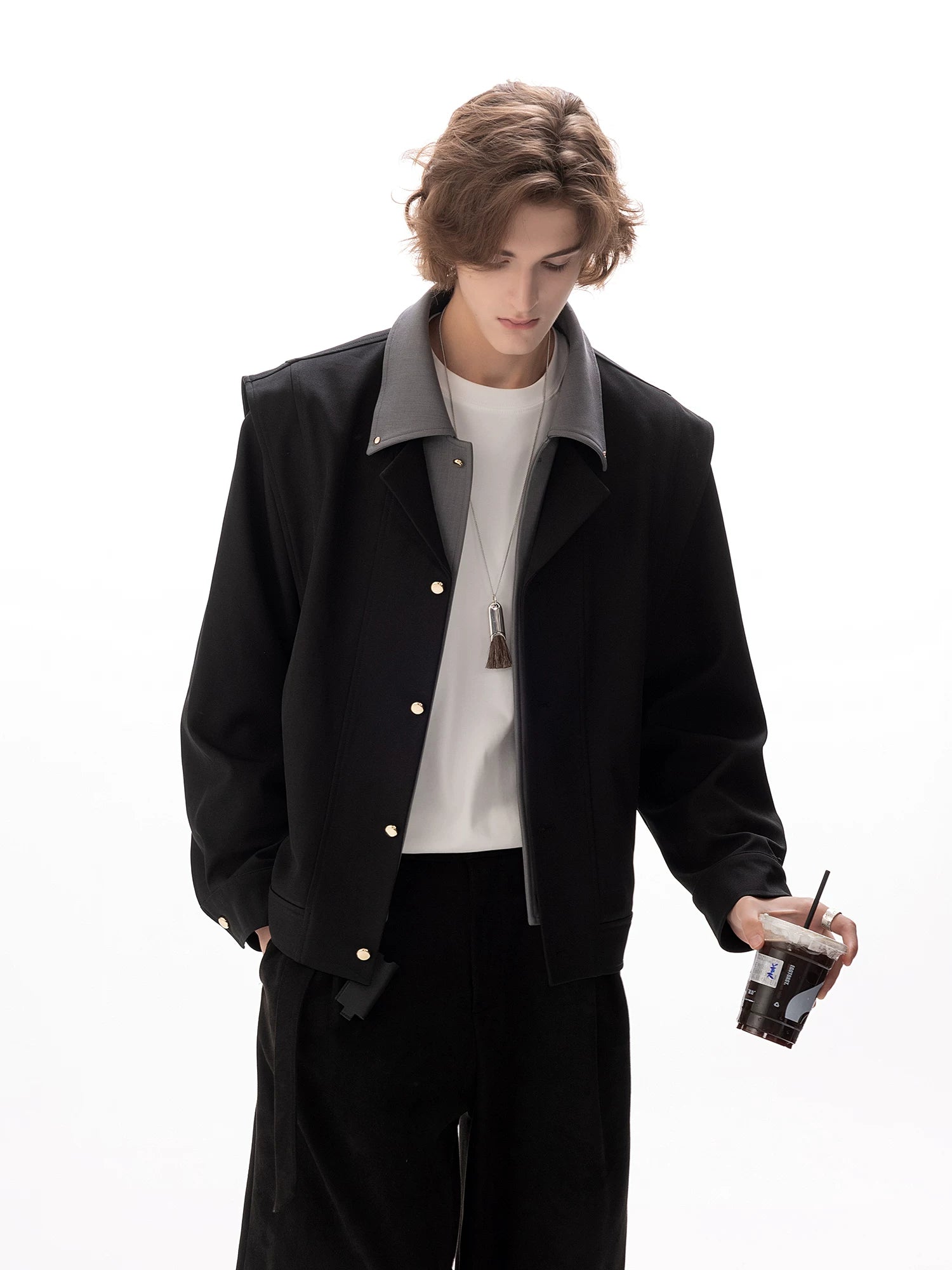 CHOR Retro Stiff Lapel Jacket