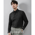 KARESINO Striped Wrinkle-Resistant Slim Fit Long-Sleeve Shirt