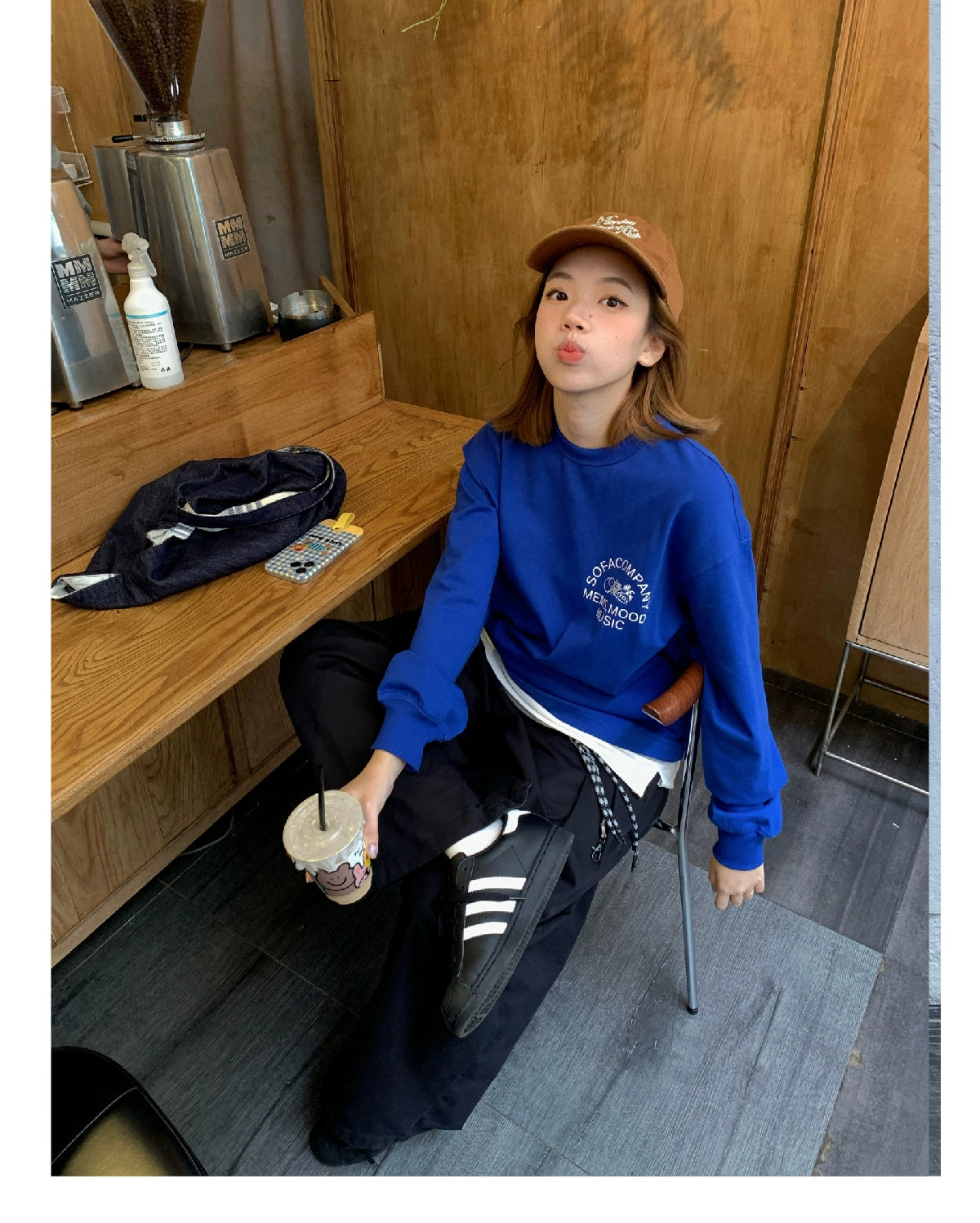 SUPERTOFU Vintage Flower Type Long Sleeve