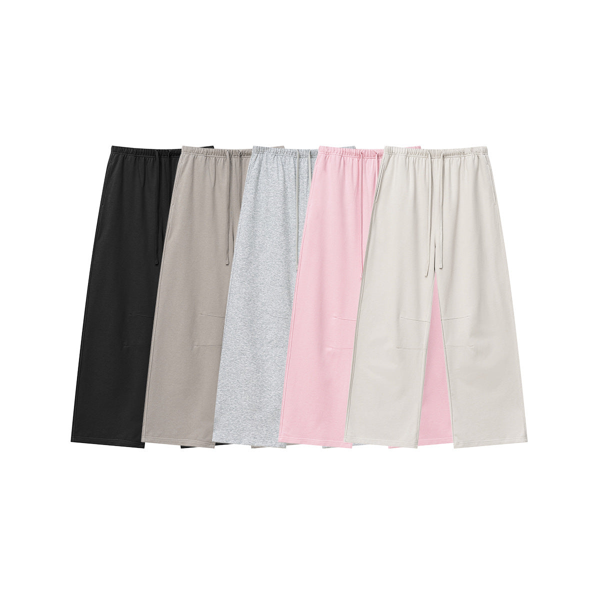 BE Solid Color Sports and Leisure Straight Trousers