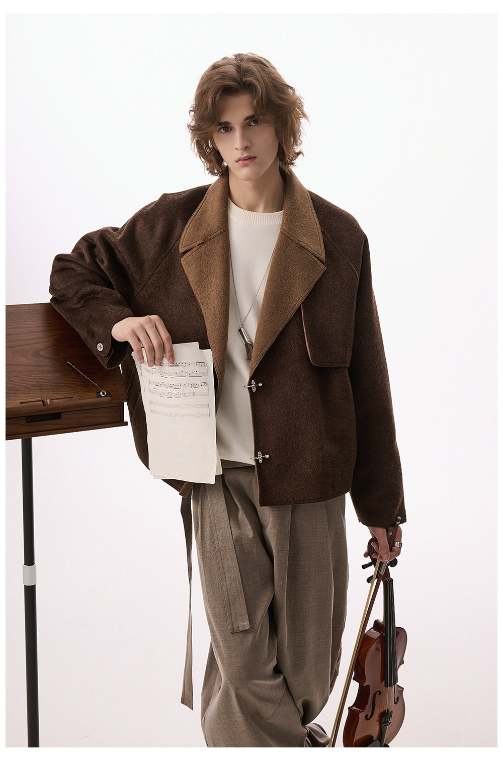 CHOR Premium Retro Short Double-sided Woolen Jacket