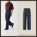 CULTUM Cotton-Linen Breathable High-Waist Wide-Leg Pants