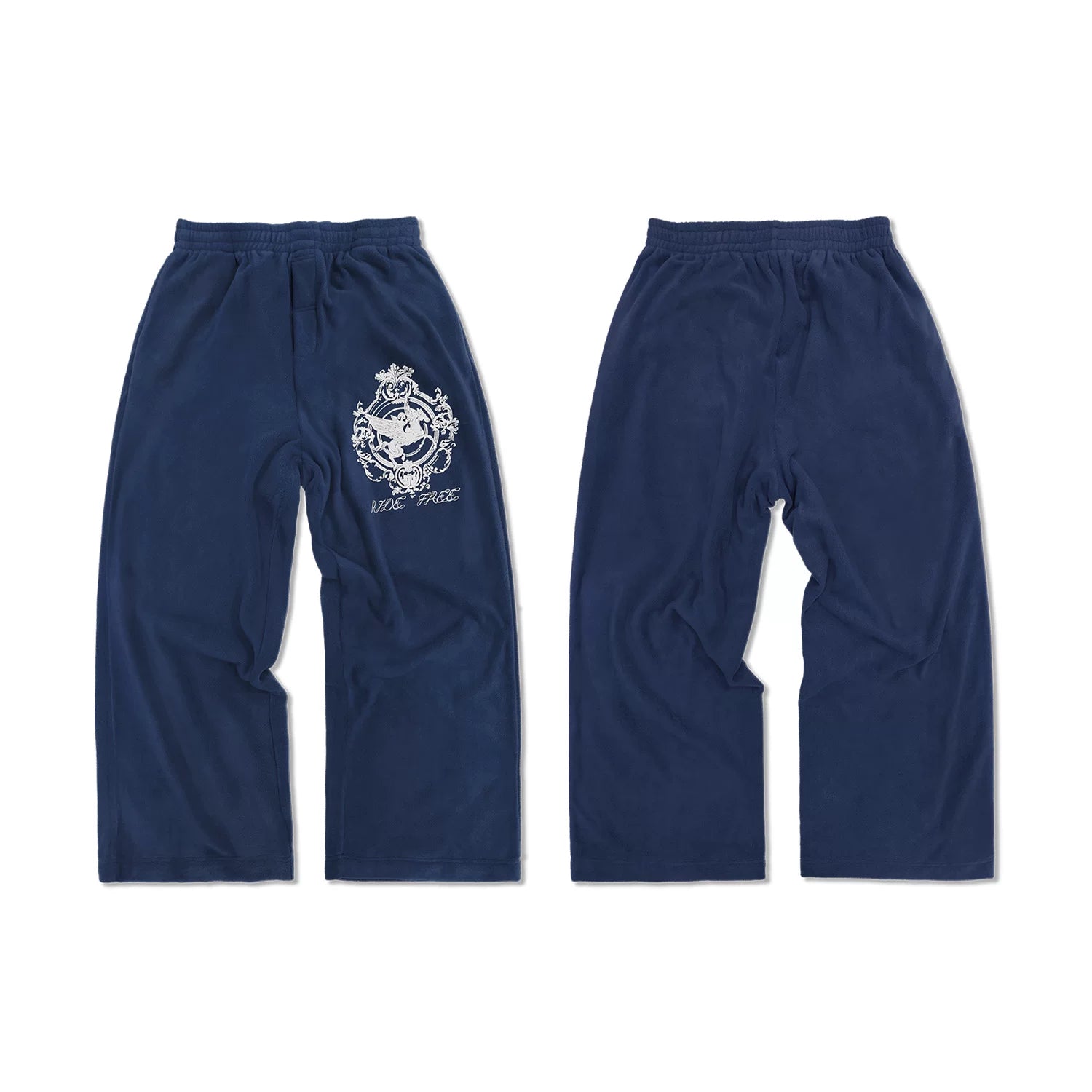 WANNA LAB Pegasus Print 260g Fleece Jogger Pants