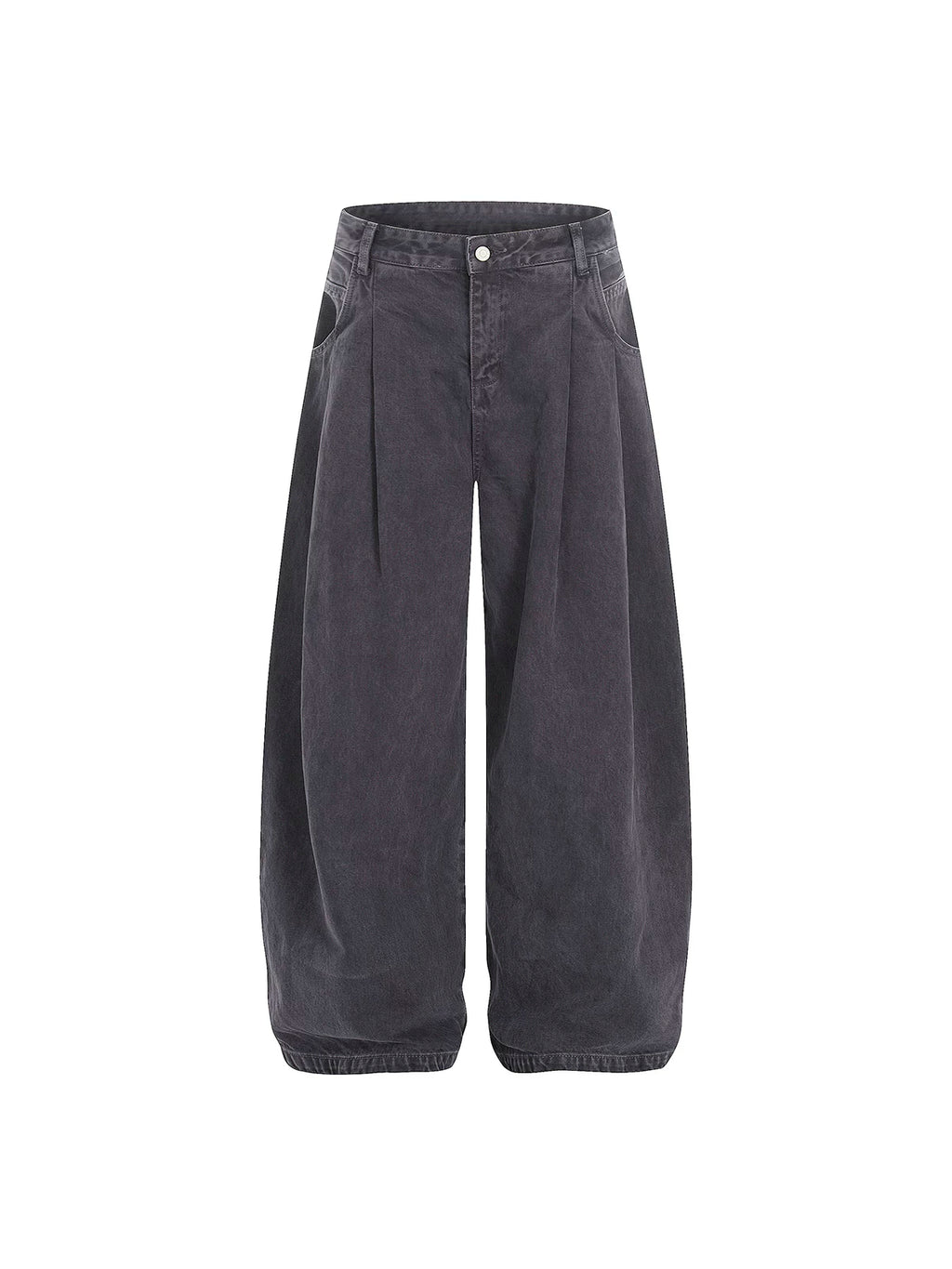 ANTSSTNA American Retro 100% Cotton Washed Wide-Leg Pants
