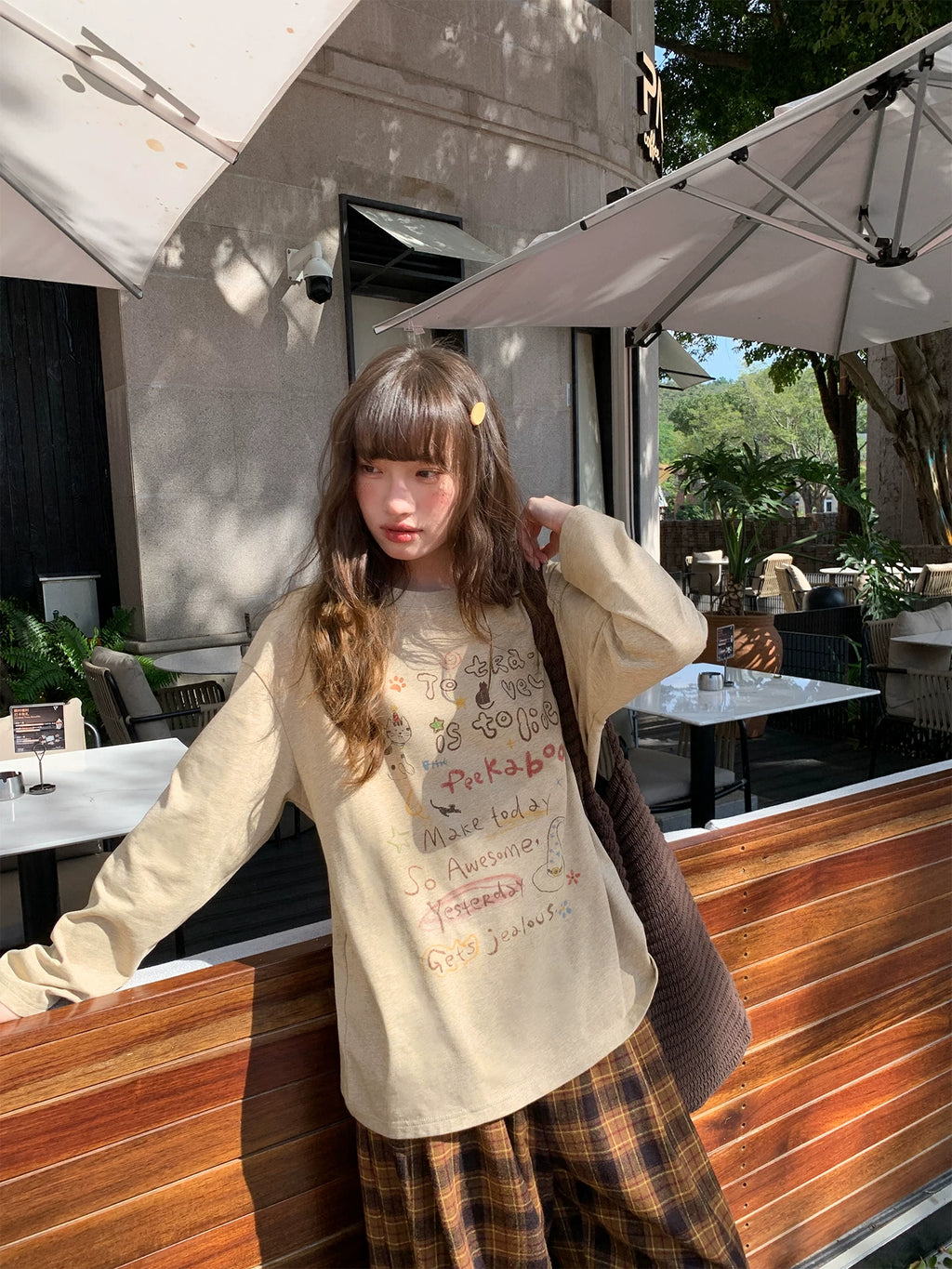 Kano Fun Print Loose Long Sleeve