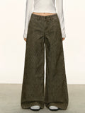 Anna Aneae Loose Wide Leg Straight Floor Pants Trousers