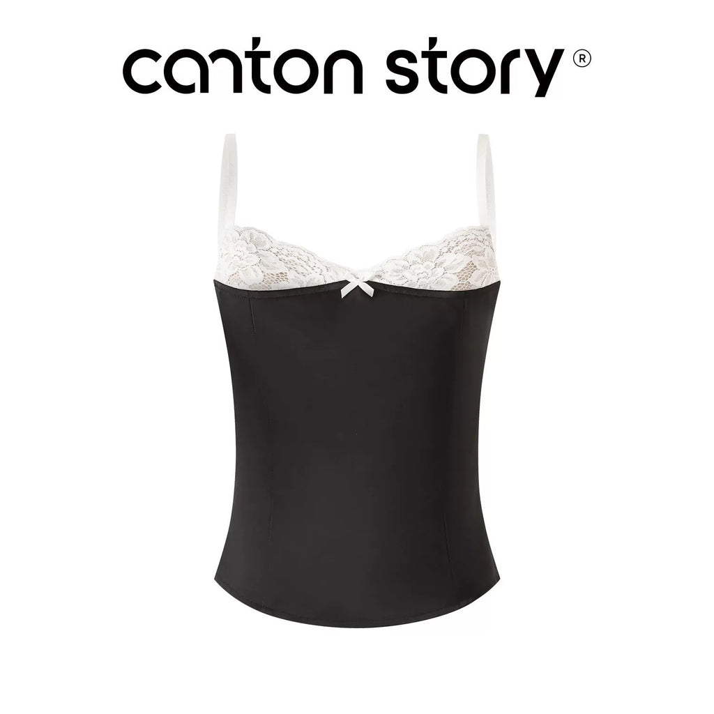 Cantonstory French Lace Slimming Top