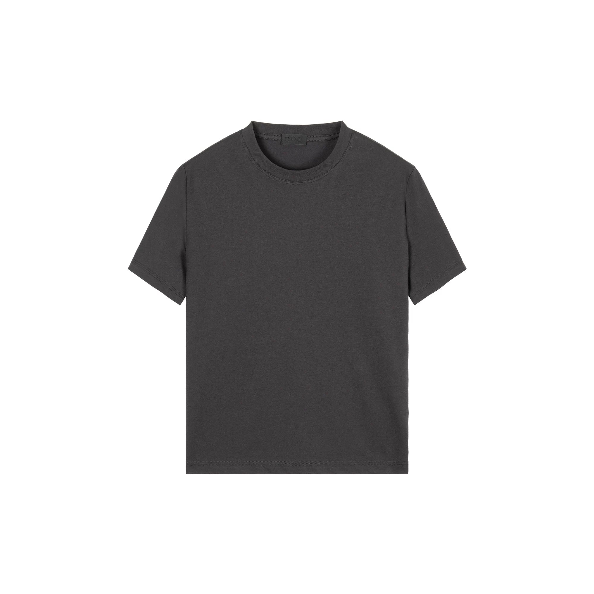 PLUS NO LOGO Retro Casual Simple Shoulder Tee