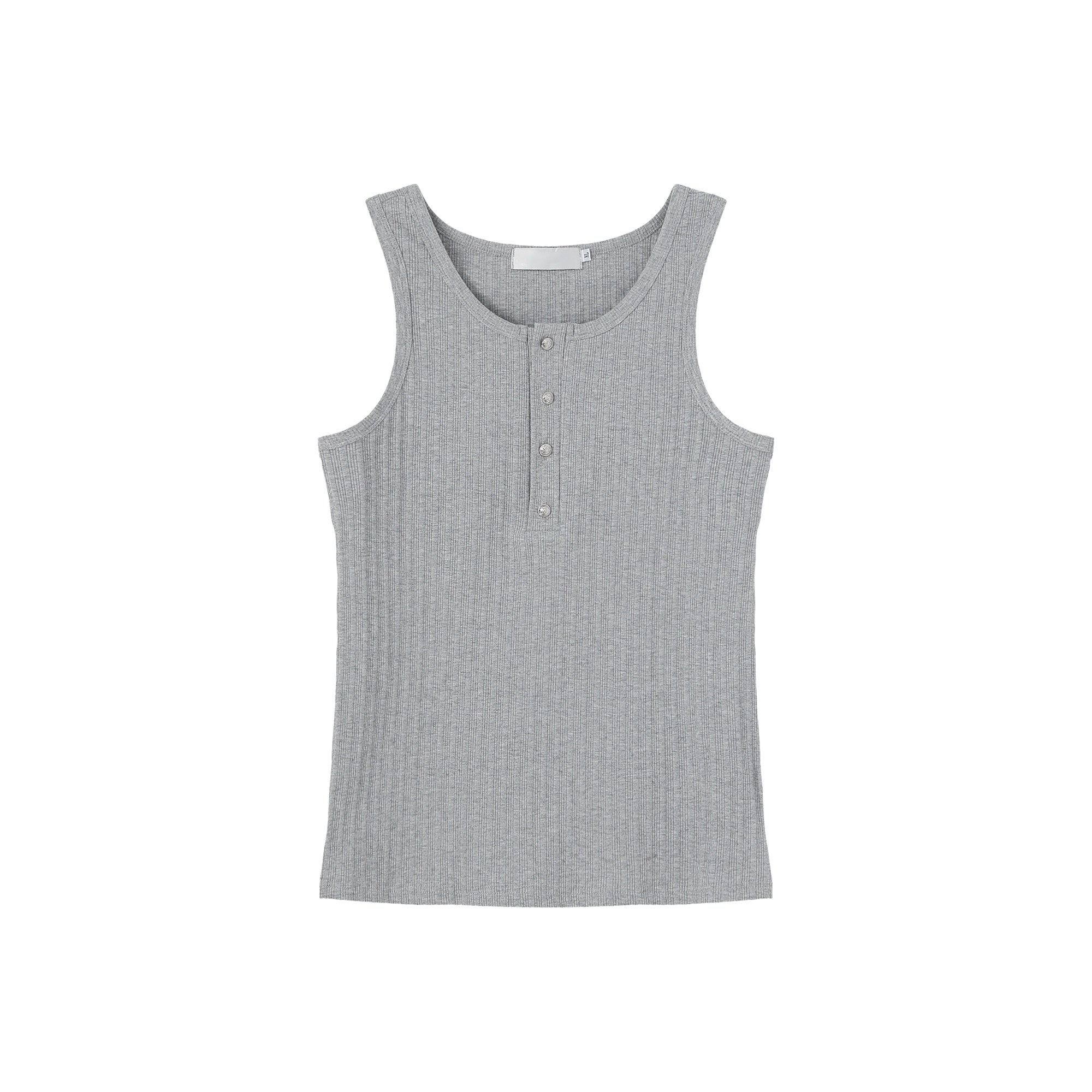 TURNTIDE Simple Crew Neck Vest Sleeveless