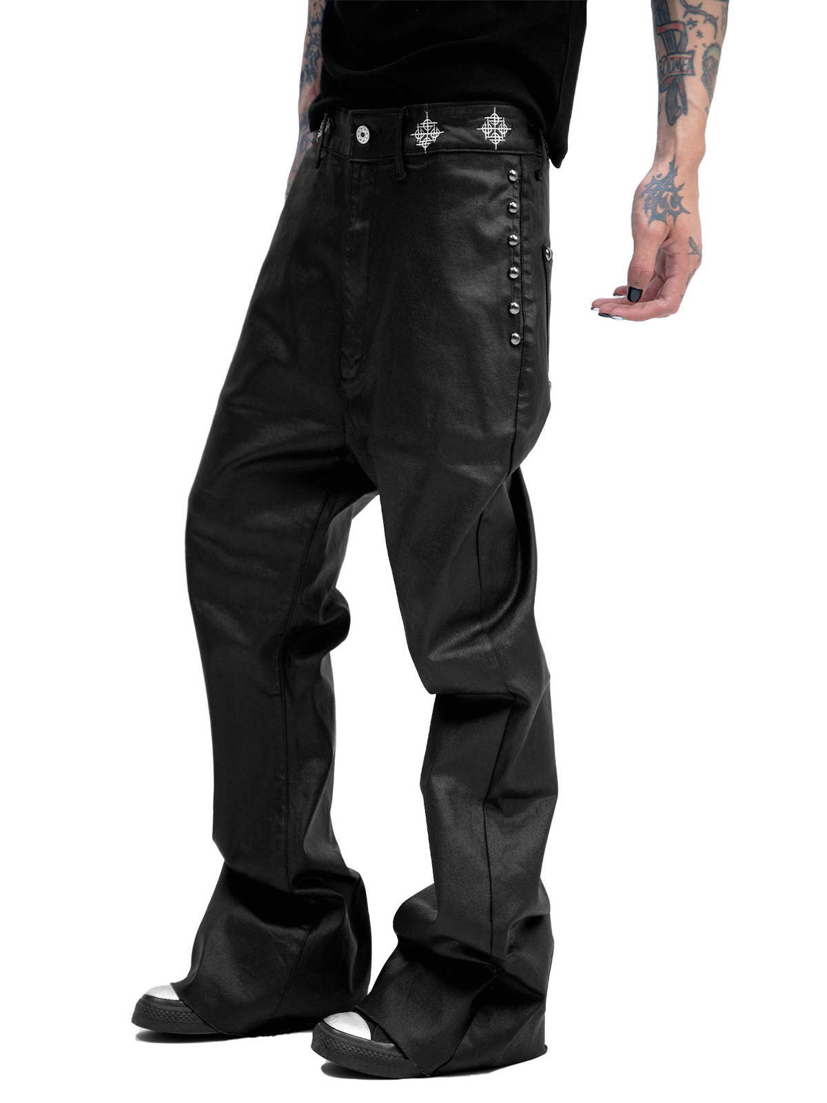 DETW Dark Waxed 14oz Straight-Leg Jeans
