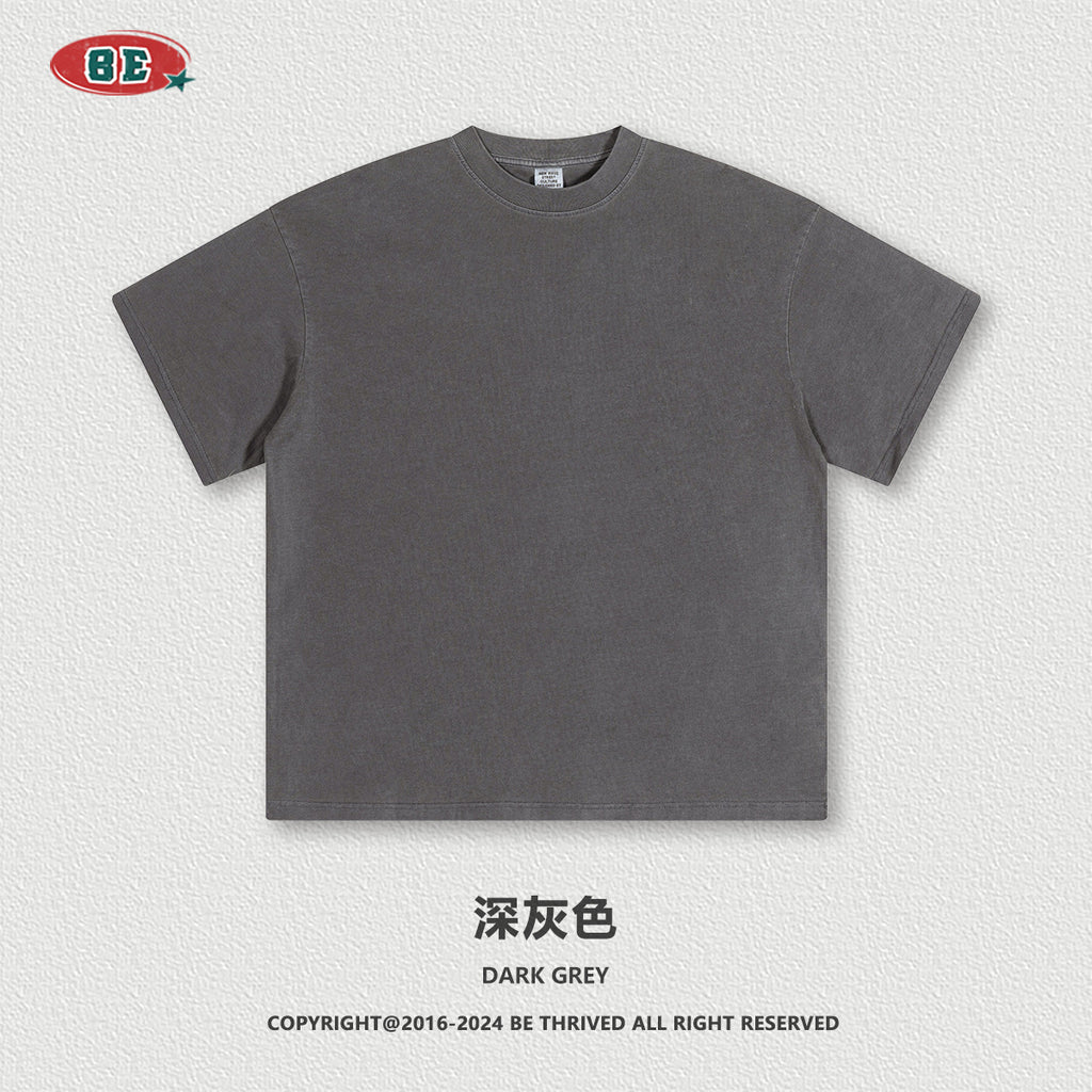 BE THRIVED Vintage Washed 220g Breathable Loose-Fit Tee