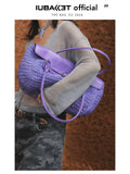 IUBALLET Holiday Wind Woven Large Capacity Tote Bag