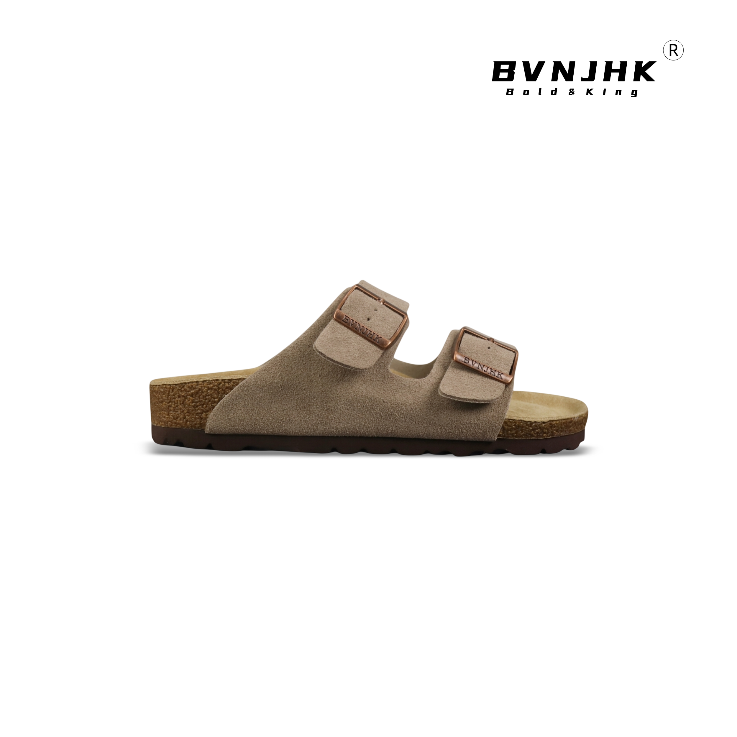 OQ X BVNJHK Leather Platform Lazy Sandals
