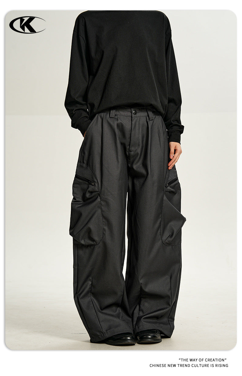 11KN Vintage Loose Casual Wide Leg Pants