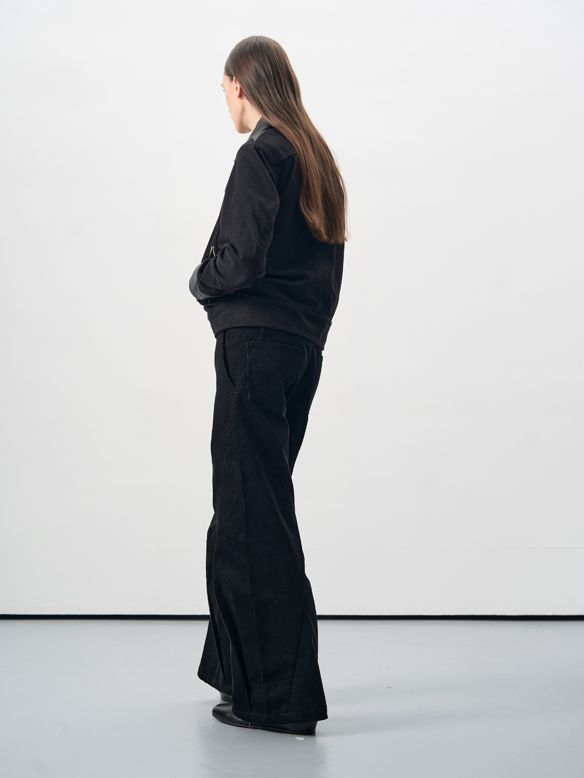 BEVAN UP Entwine Twisted Reverse-Pleat Flared Trousers