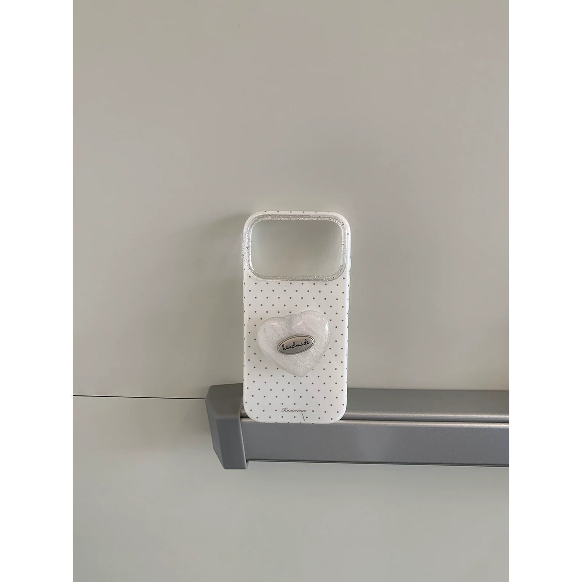 KANO Gentle White Moonlight Polka Dot Heart Case