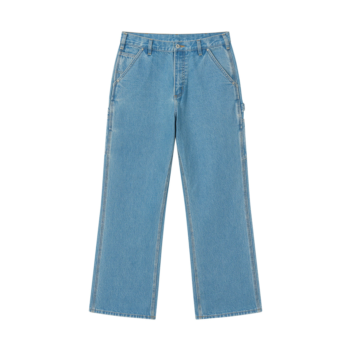 VLABMADE Light Wash Rigid Denim 80s Straight-Leg Jeans