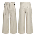 11KN Double Pleat High-Waist Wide-Leg Trousers