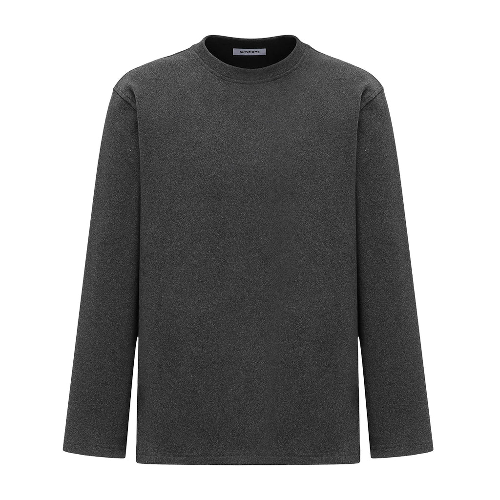 SINONOME Warm and Fleece Slim-fitting Small Turtleneck Long Sleeves