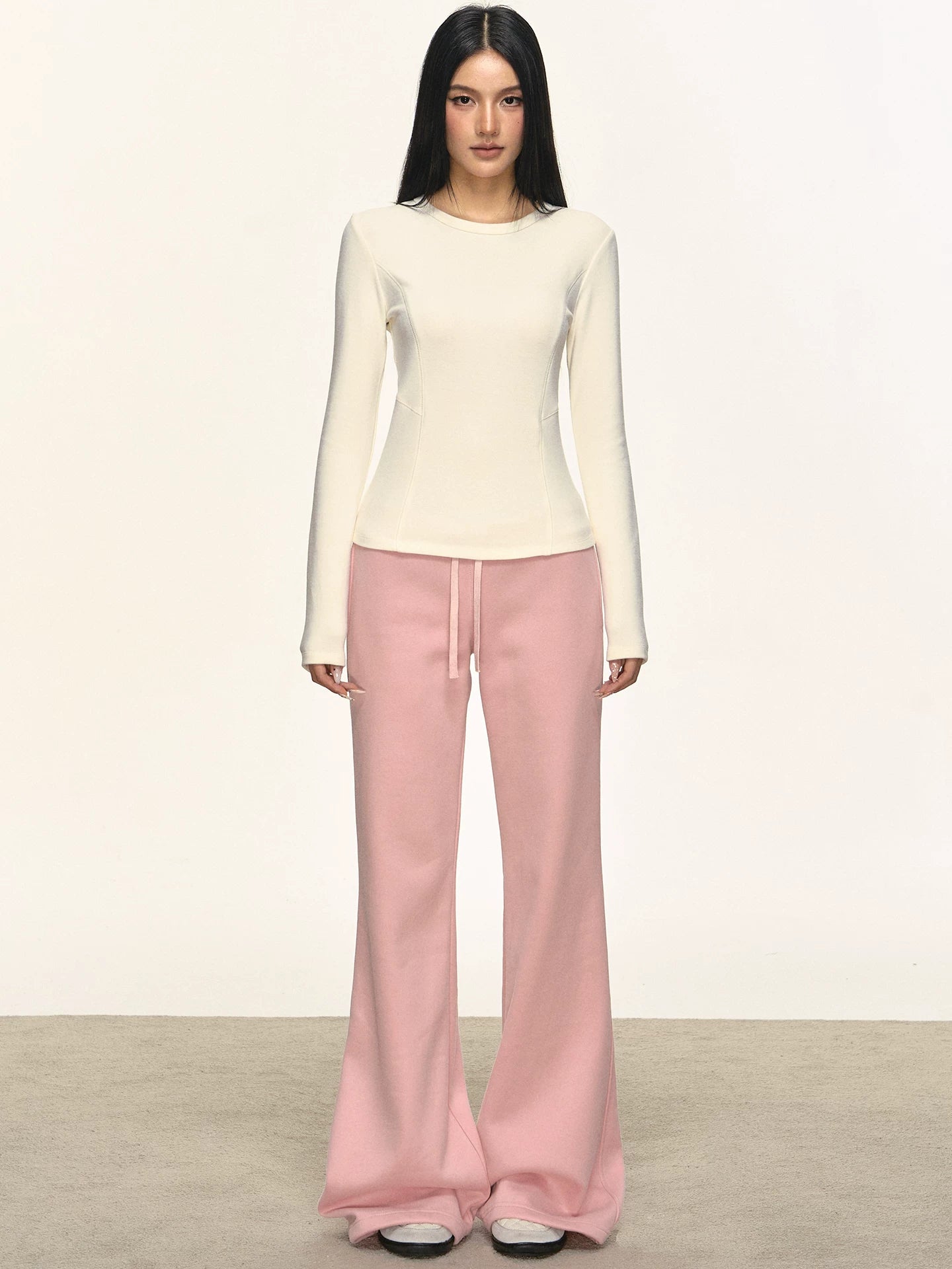 Anna Aneae Drawstring Drape Slim Slim Slim Slim Pants