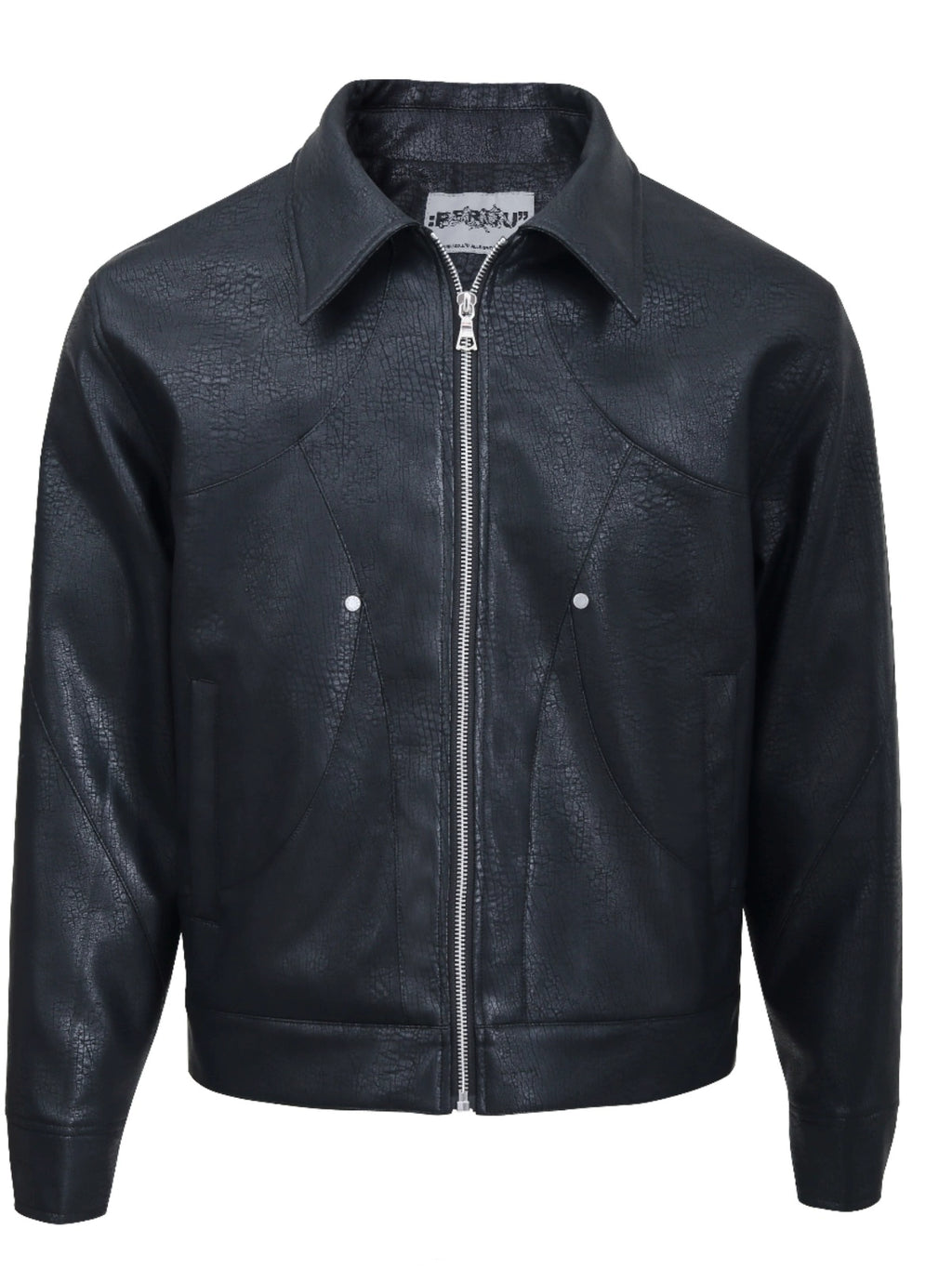 PERDU Snake Stitching Rivet Versatile Vintage Jacket
