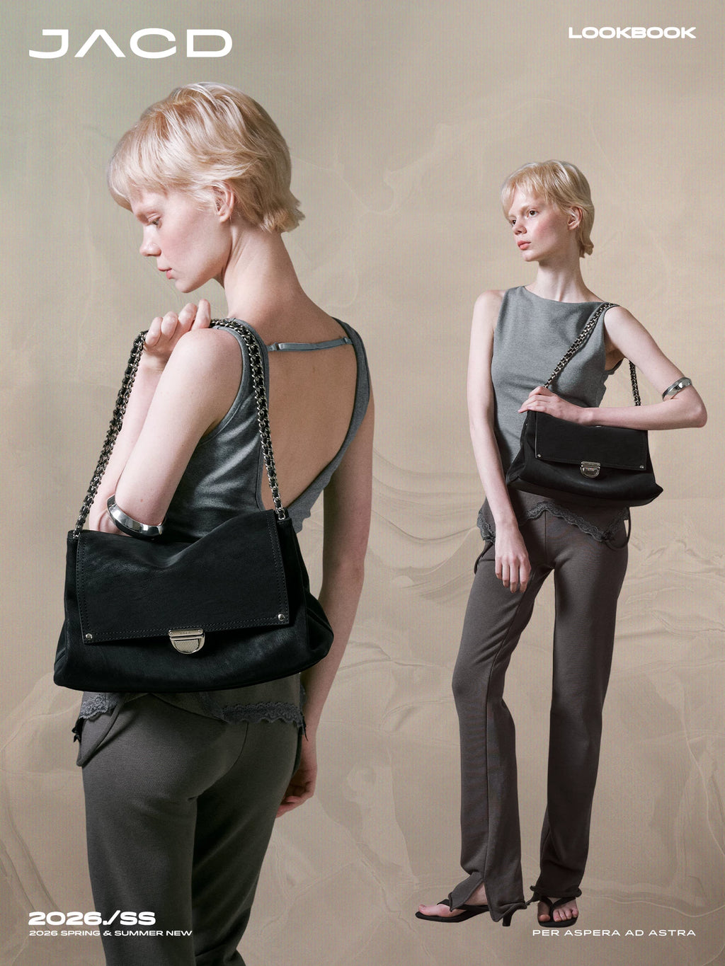 JACD Black Leather Large Capacity Tote Bag