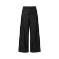 JCAESAR WOMEN Pleated Raw Denim Low-Rise Wide-Leg Jeans