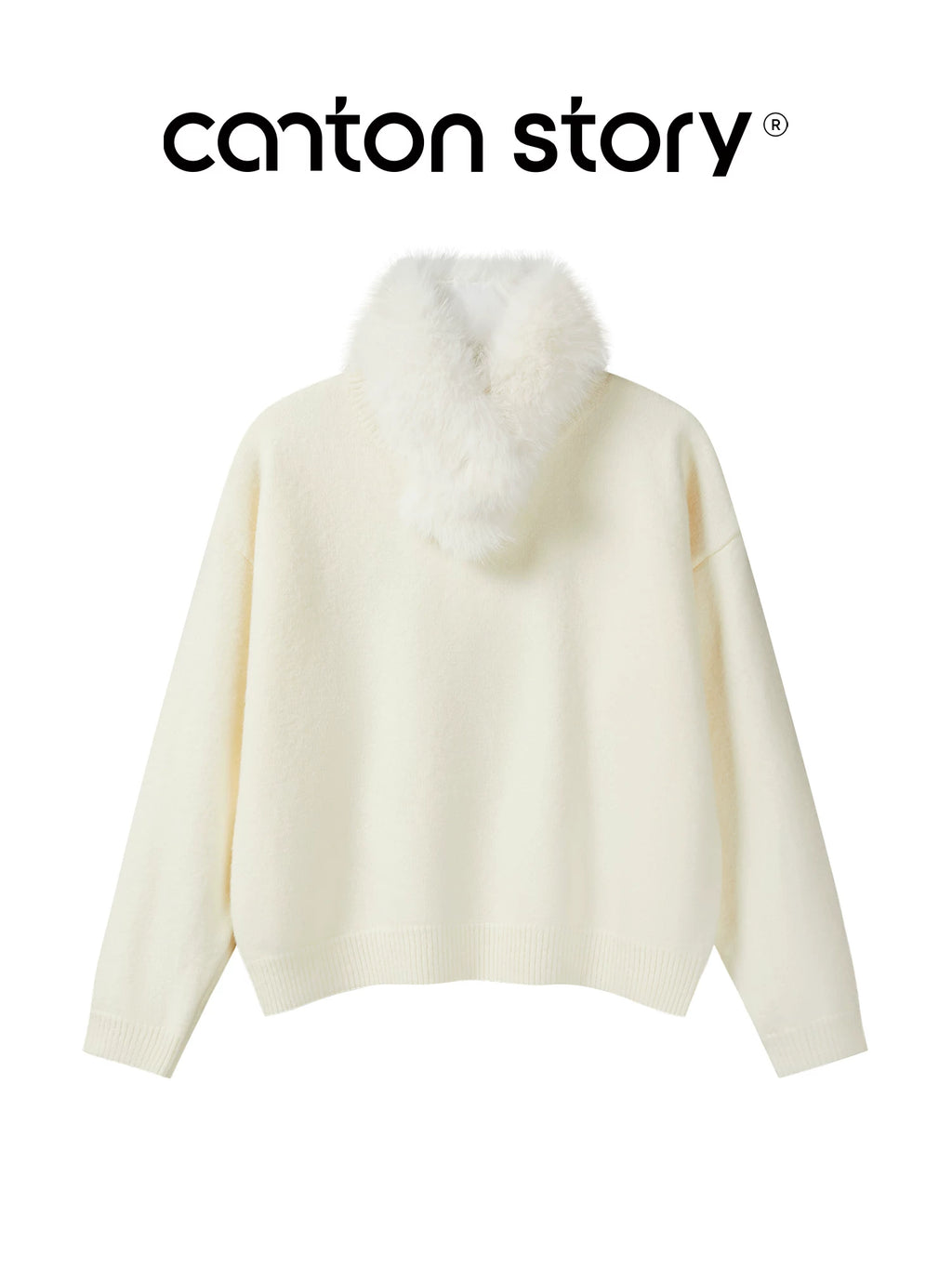 Cantonstory Versatile Crew Neck Knitted Sweater