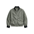 JCAESAR WOMEN Paneled Leather Tencel Linen Short Coat