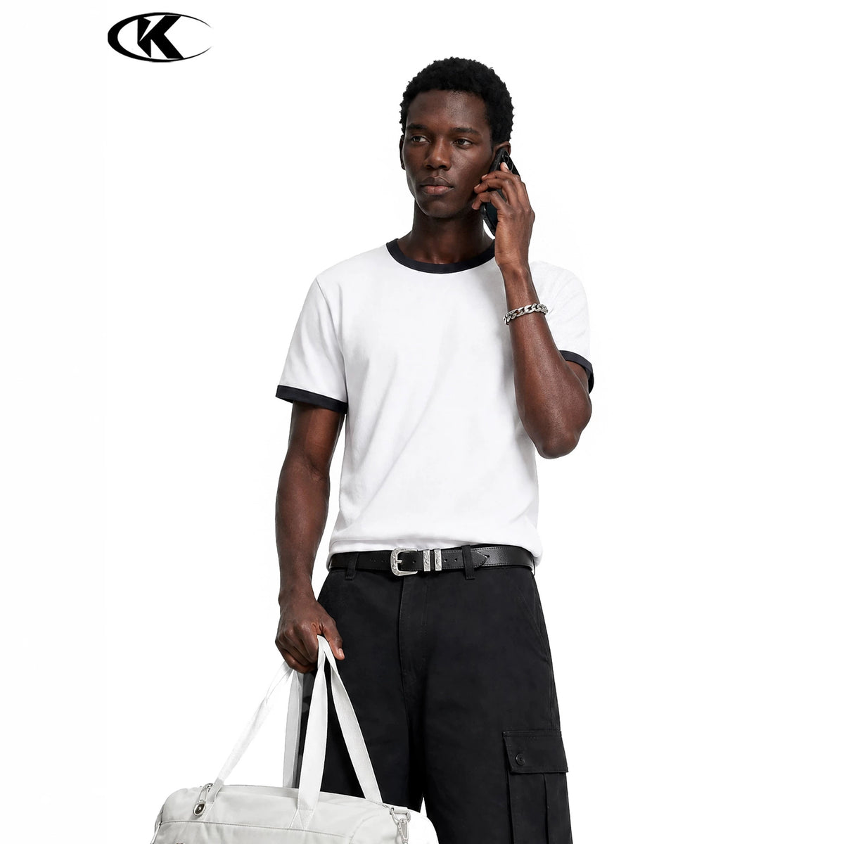 11KN Contrast Trim Relaxed Fit Breathable Tee