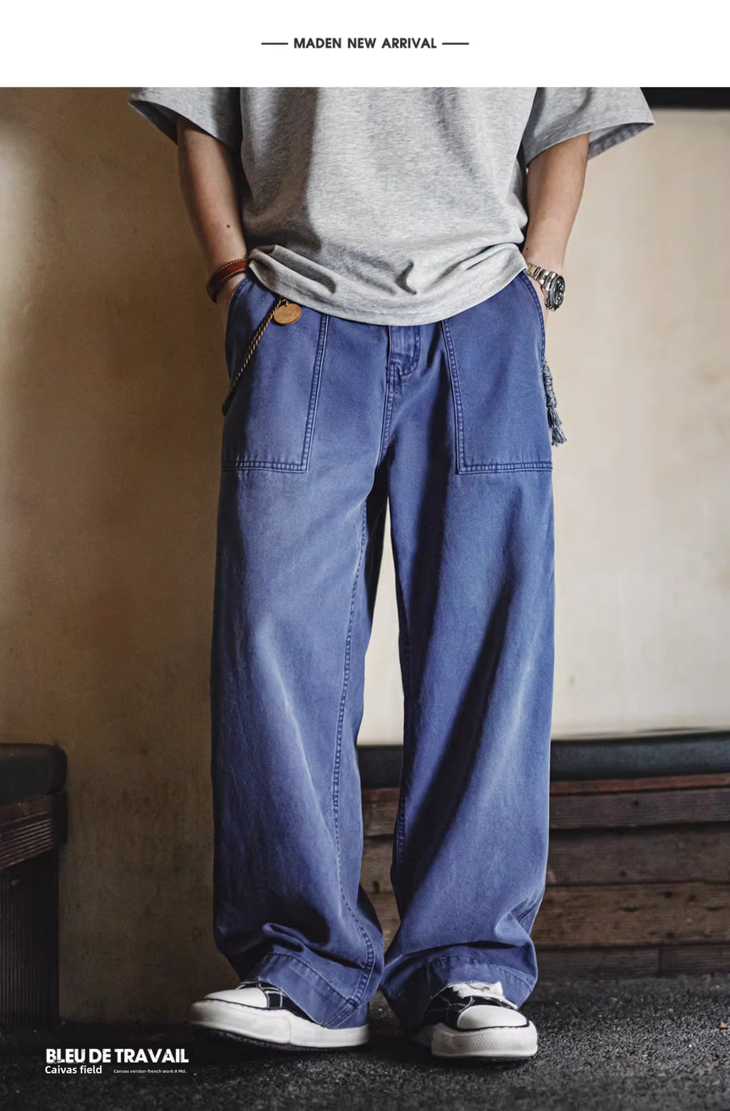 Madden Vintage Blue Vintage Slacks