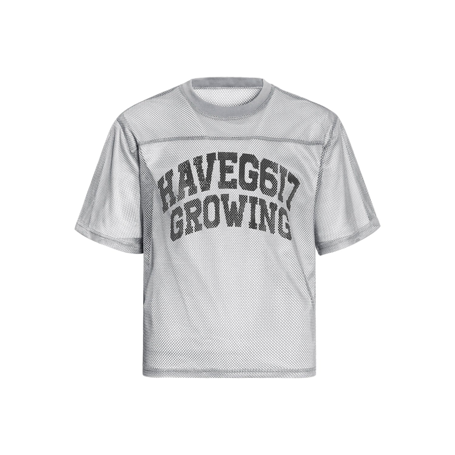 MT99 Letter Printed Logo Hollow Mesh Tee