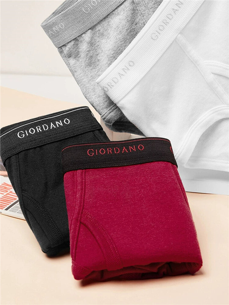 Giordano [Pack of 3] underwear men's pure cotton Breifs
