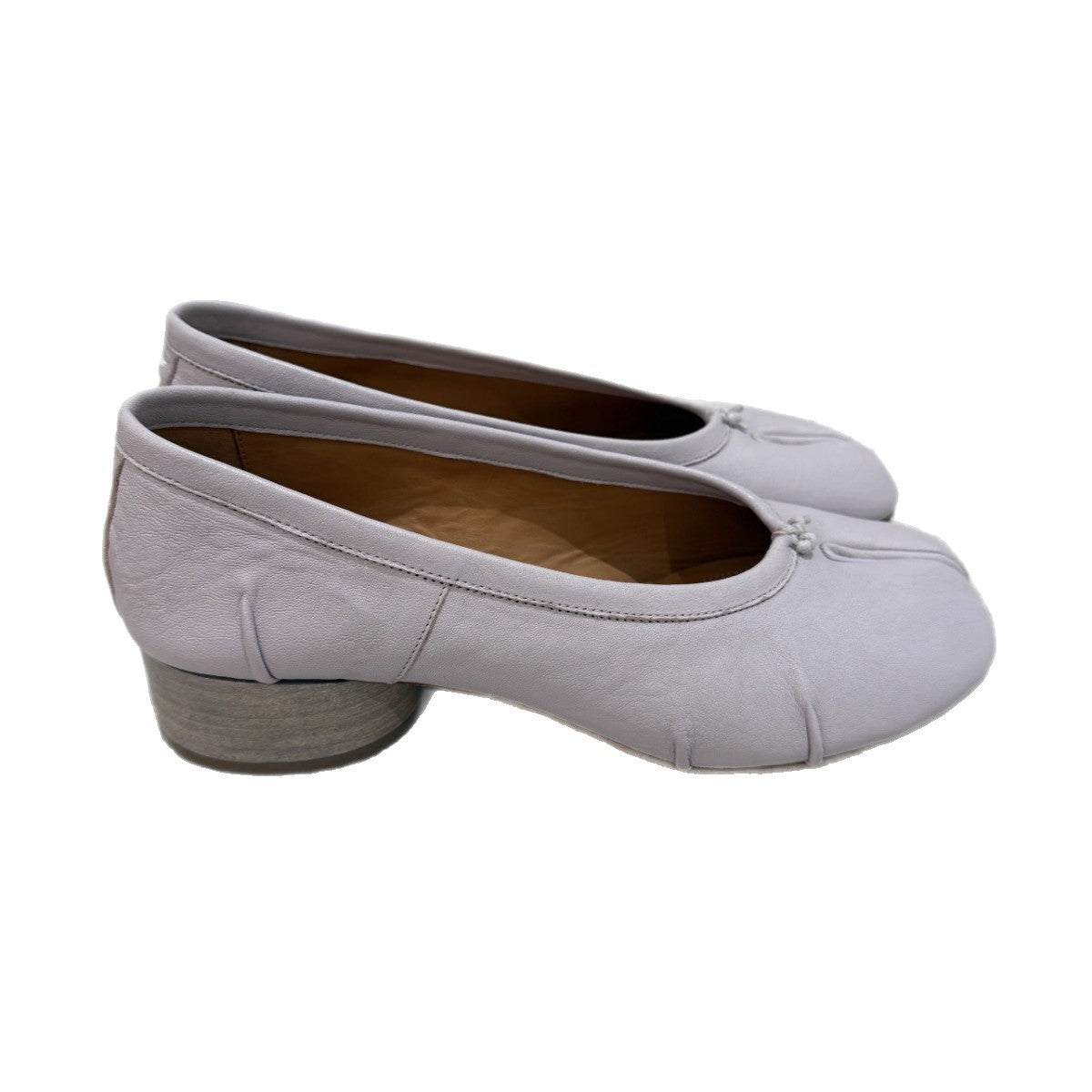 HZxingj Suede Chunky-Heel Split-Toe Mary Jane