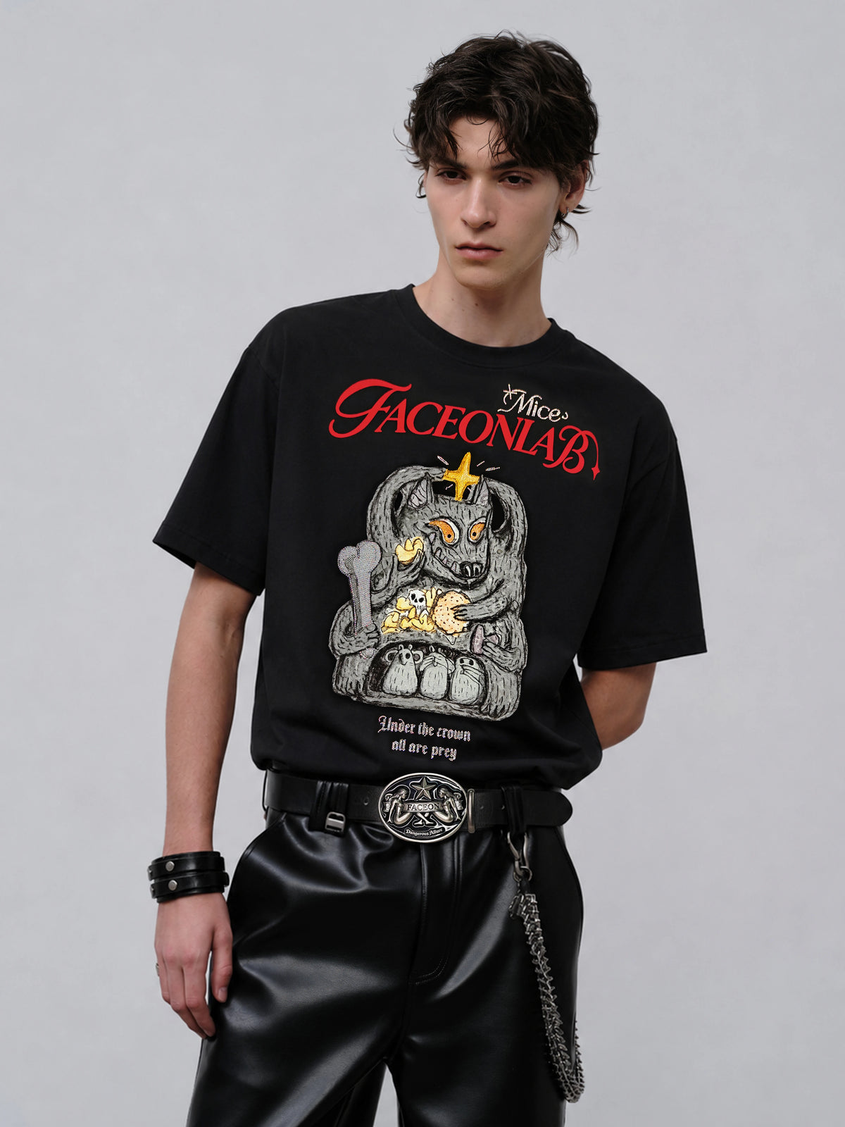 FACEON LAB LAB Ukiyo-e 260g Breathable Loose Tee