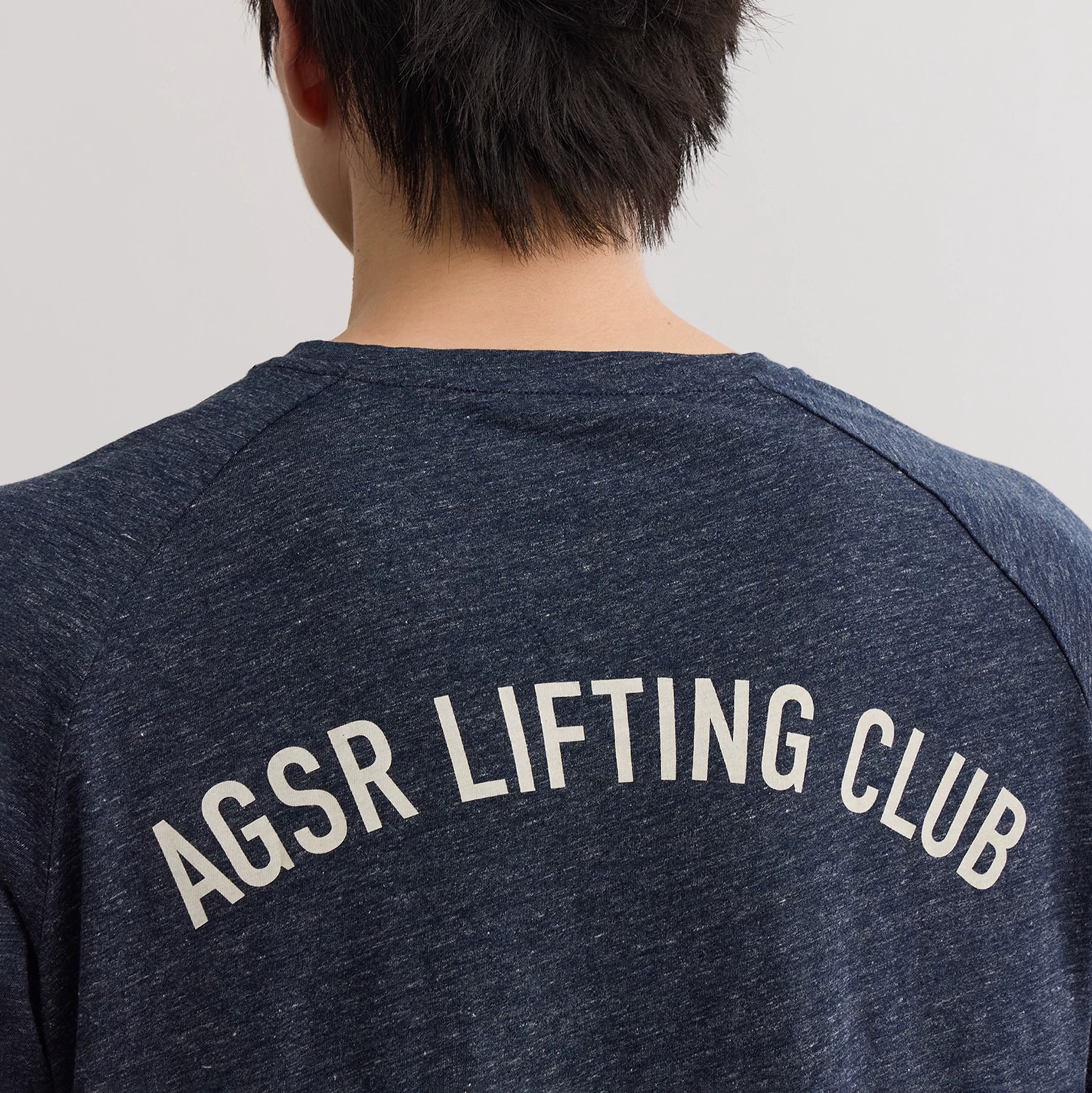 AFTERGLOW Denim-Texture Breathable Slim Fit Tee